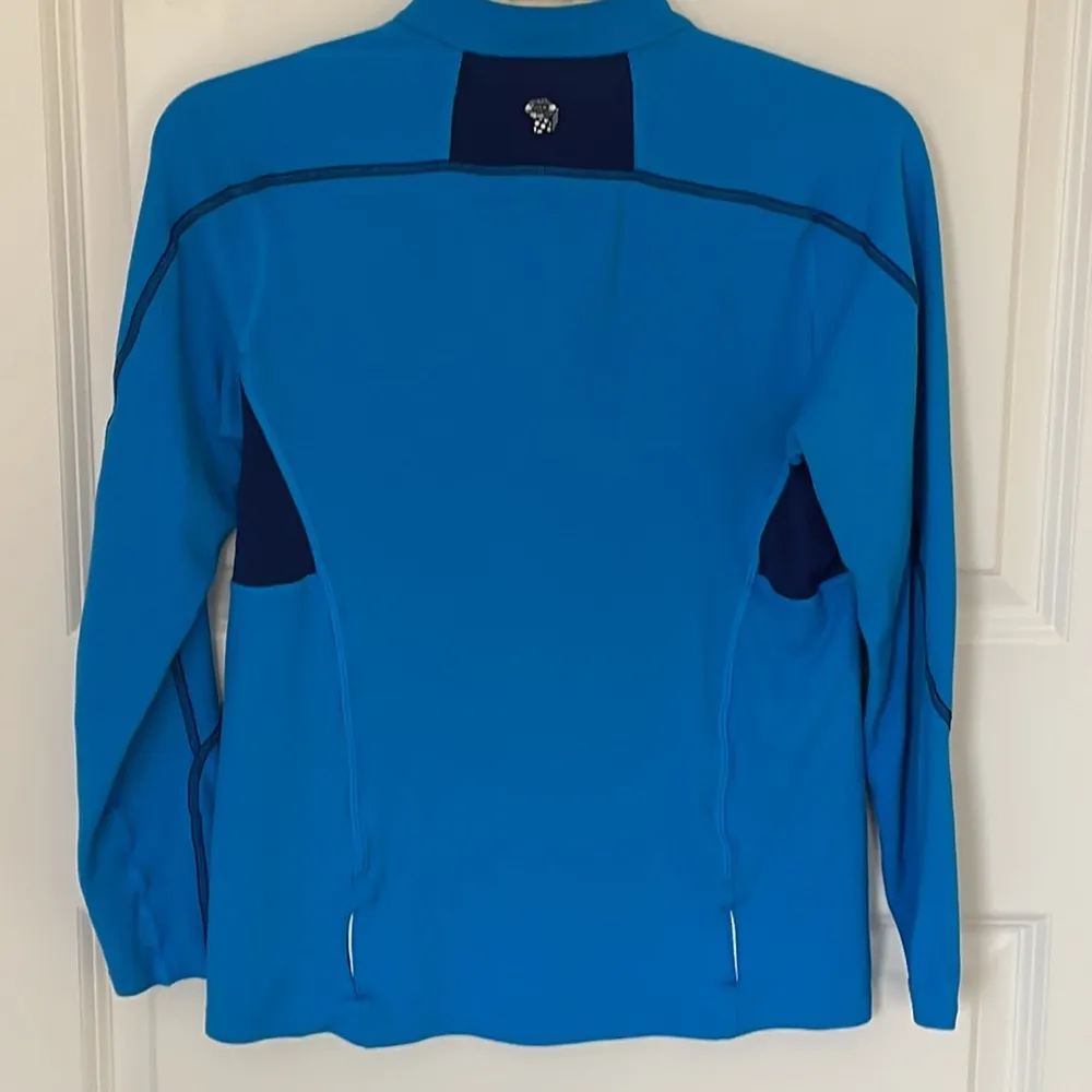 Mountain Hardwear Blue Quarter Zip Pullover Small - Image 2