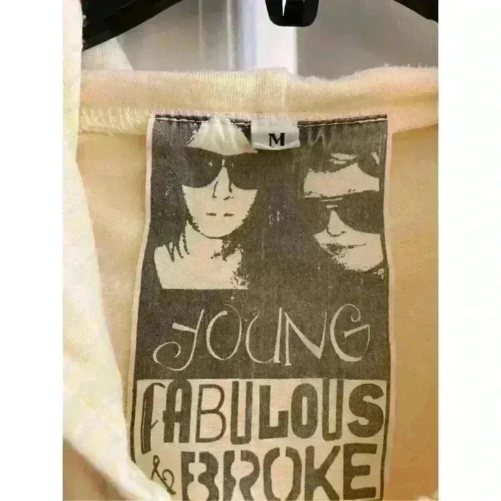 YOUNG FABULOUS & Broke Beige Modal Blend Zip Up Hoodie - Medium - Image 7