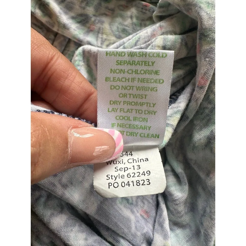 Lilly Pulitzer Surplice Raina Navy Escape Artist Side Slit Maxi Dress XS - Image 9