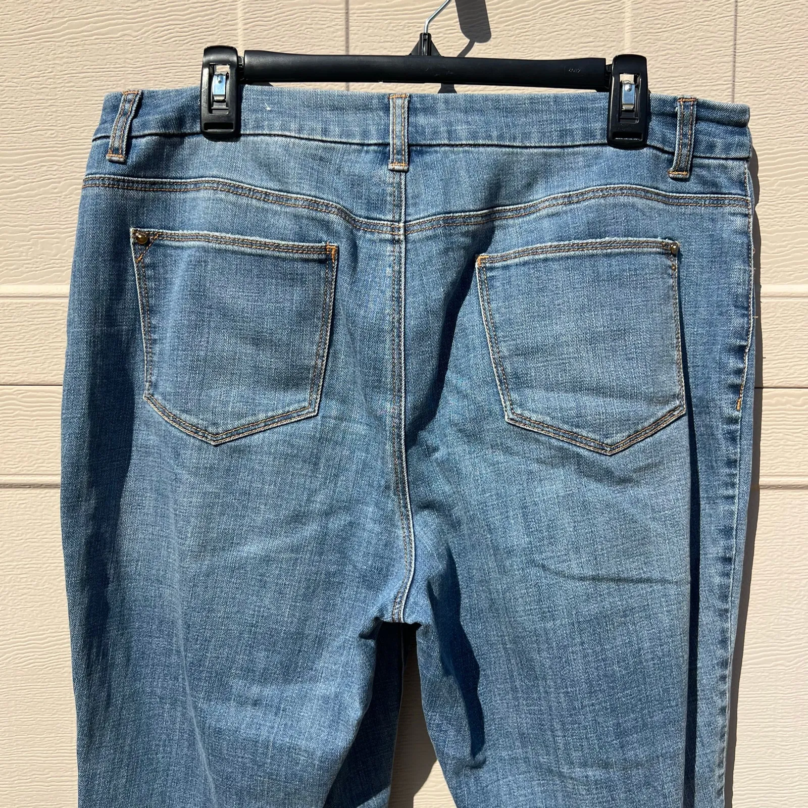 Chicos So Slimming Girlfriend Slim Leg Ankle Jean Embellished Bronze 1.5/US 10 R - Image 7