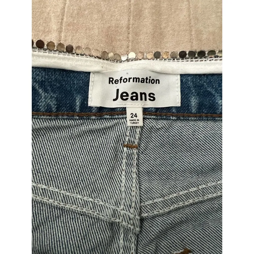 Stardust Straight Leg High Rise Jeans Medium wash - Image 9