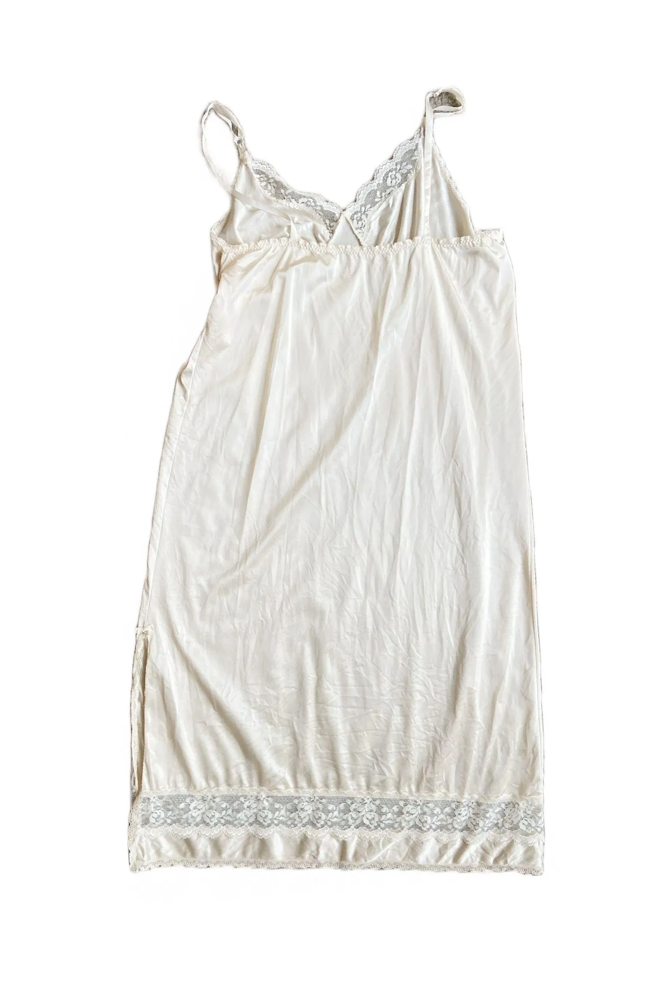 Vintage 80s White Lace Slip Dress 🔥 - Image 5