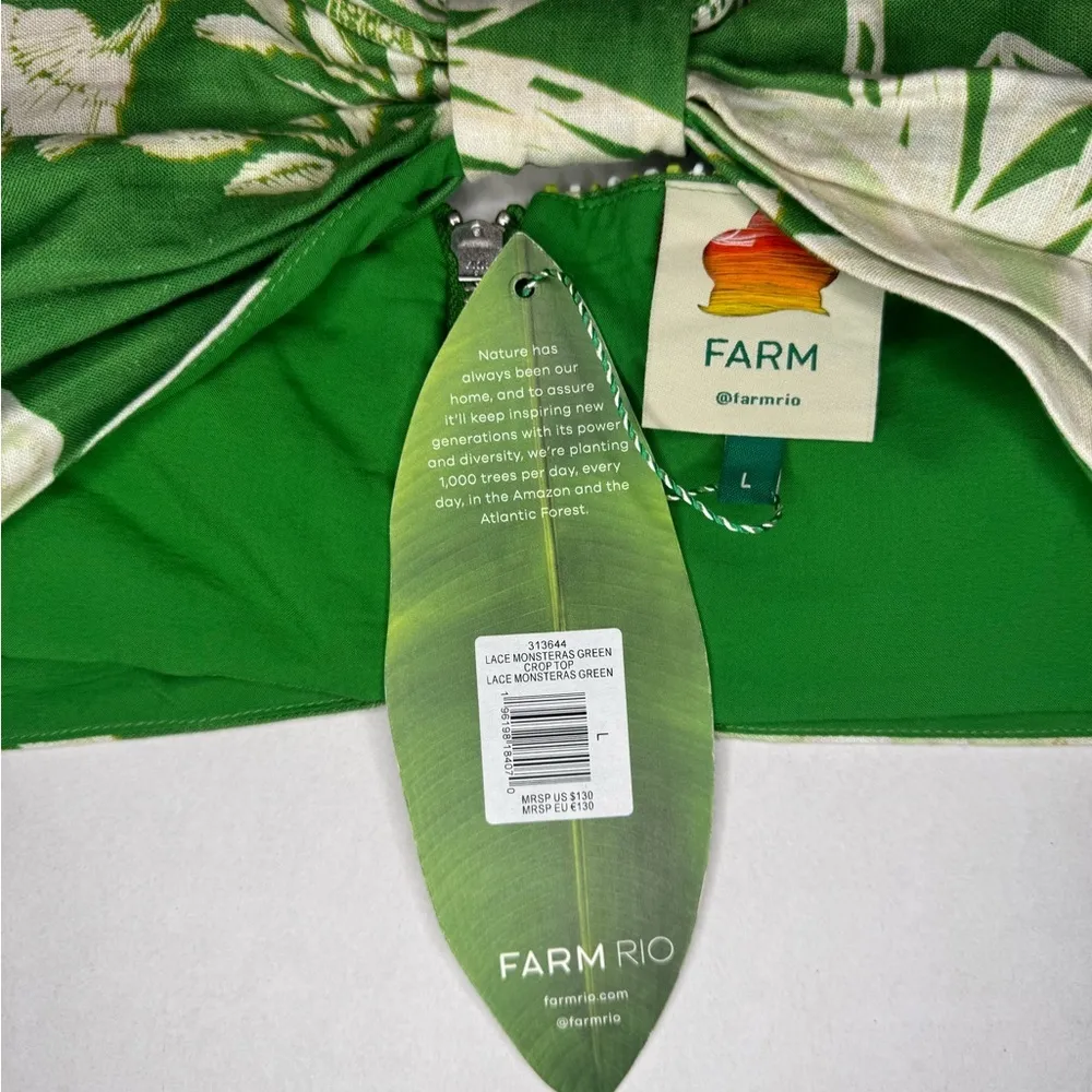 FARM Rio Green Floral Blouse - Image 12