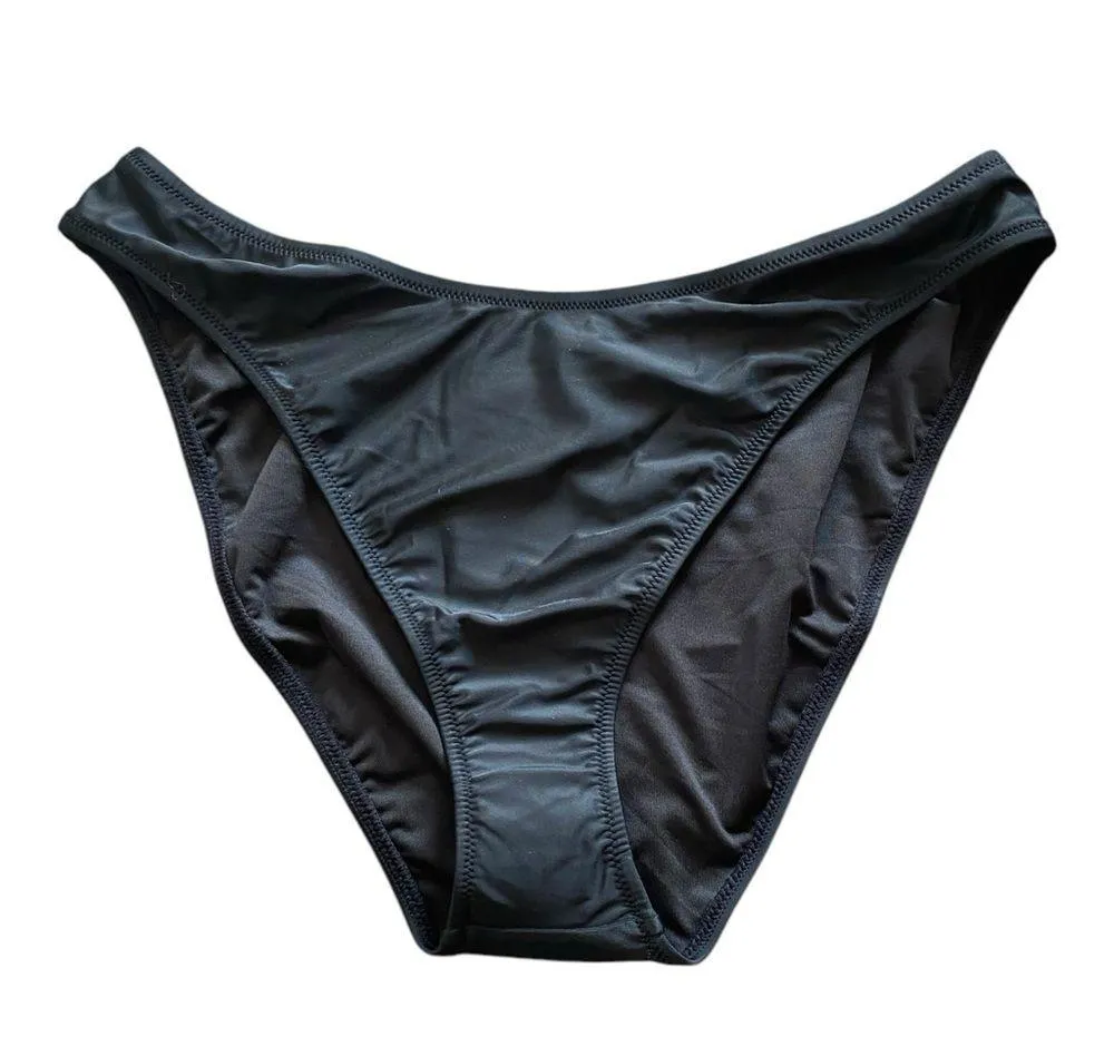 J. Crew Black 90s High Leg Bikini Bottom Women’s Size XL NEW Swimsuit - Image 3