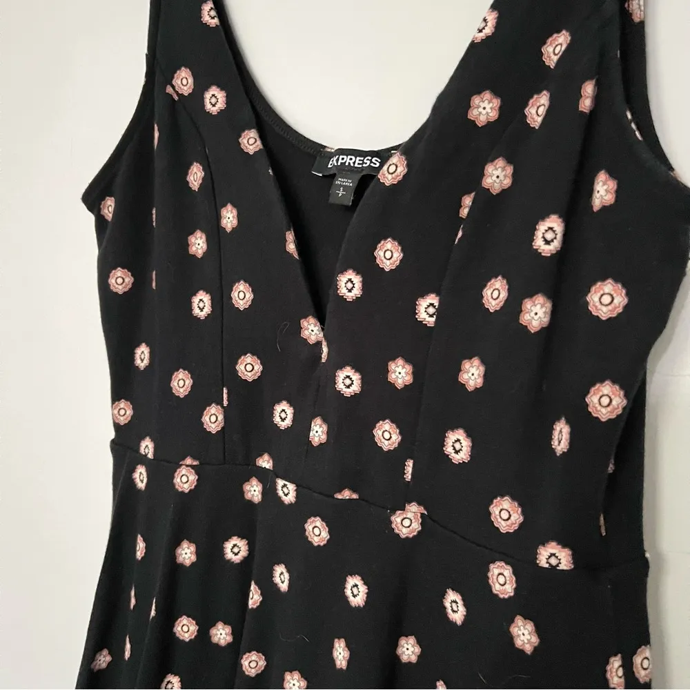 Express Black Pink Sleeveless Mini Dress with Built In Shorts Size S - Image 3