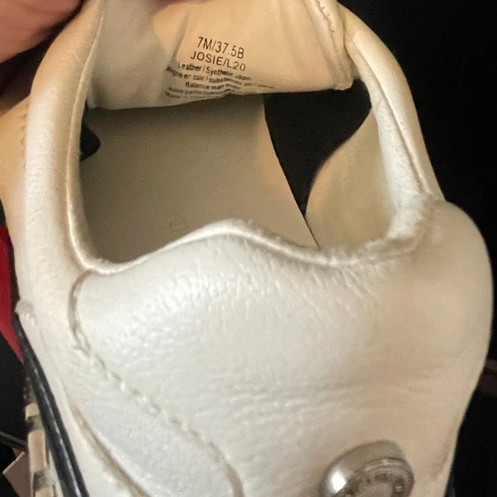 KARL LAGERFELD PARIS Josie Leather White Black Slip-On Sneakers $129 EUC Wmn’s 7 - Image 8