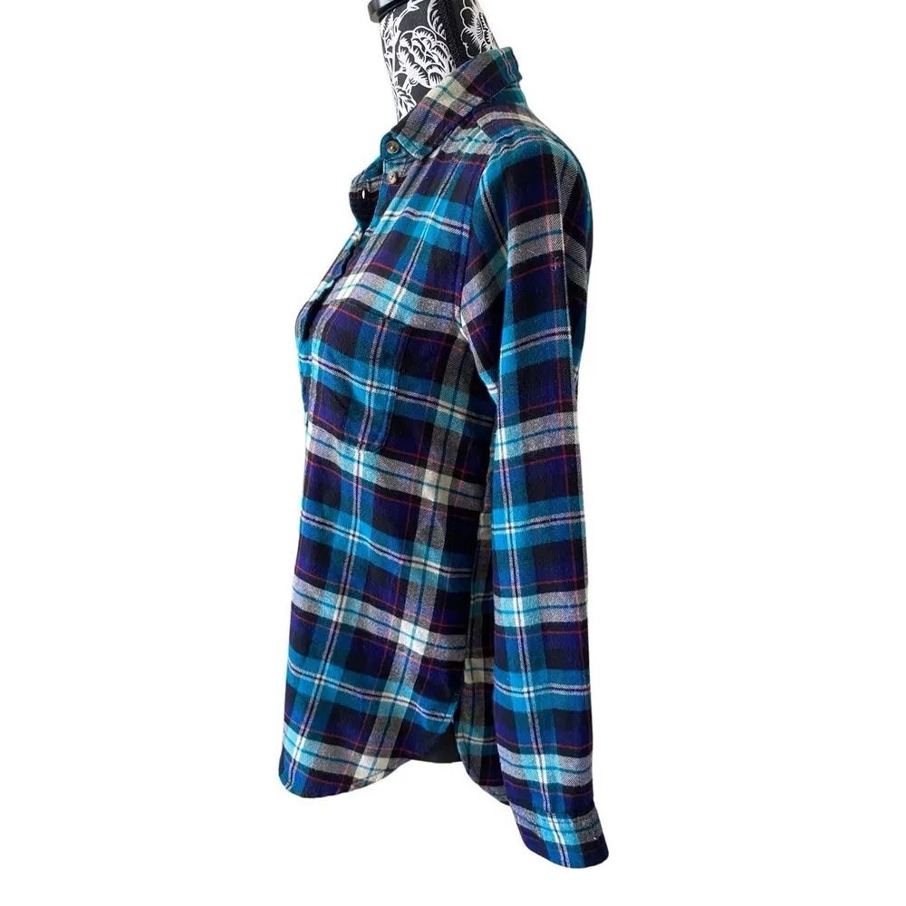 American Eagle Outfitters Ahhmazingly Soft Flannel Button Up Shirt Boyfriend Fit - Image 3