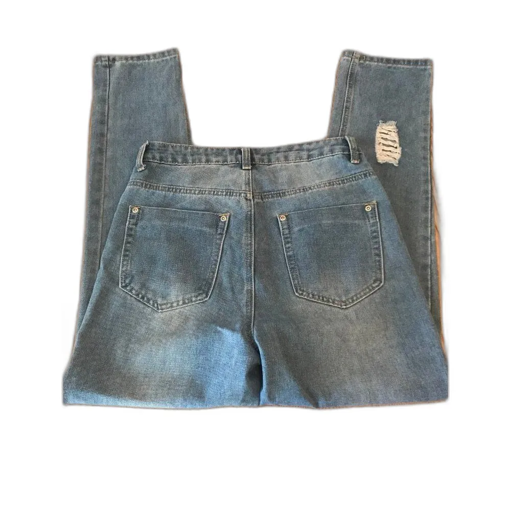 Nasty Gal  ladies distressed denim jeans size 4 - Image 7