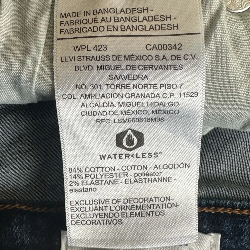 Denizen Levi's Shorts Womens 6 Medium Wash High Rise Cuffed Hem Tomboy Retro - Image 4