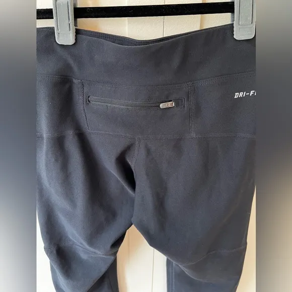 Nike Women’s Dri Fit Cropped Black Running Athletic‎ Leggings Size XS - Image 6