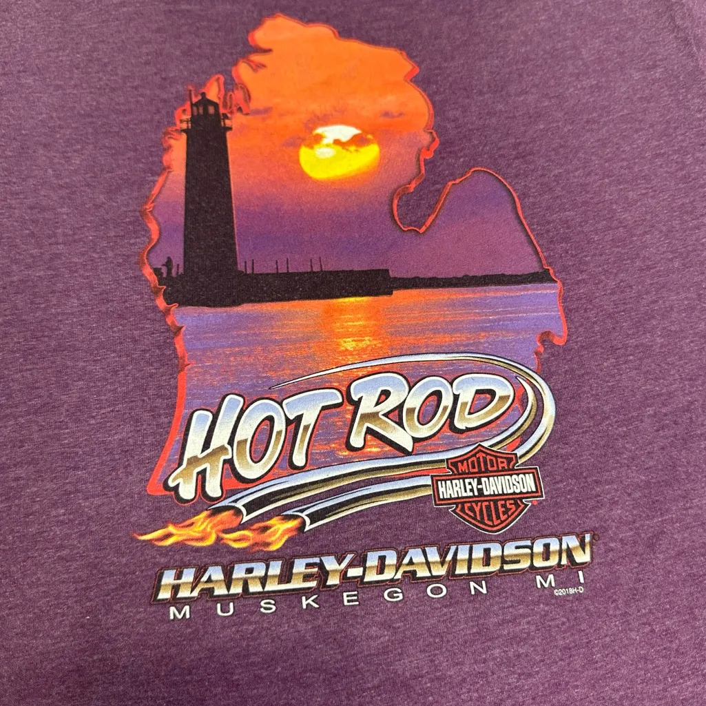 Harley Davidson Purple Graphic T - Image 6