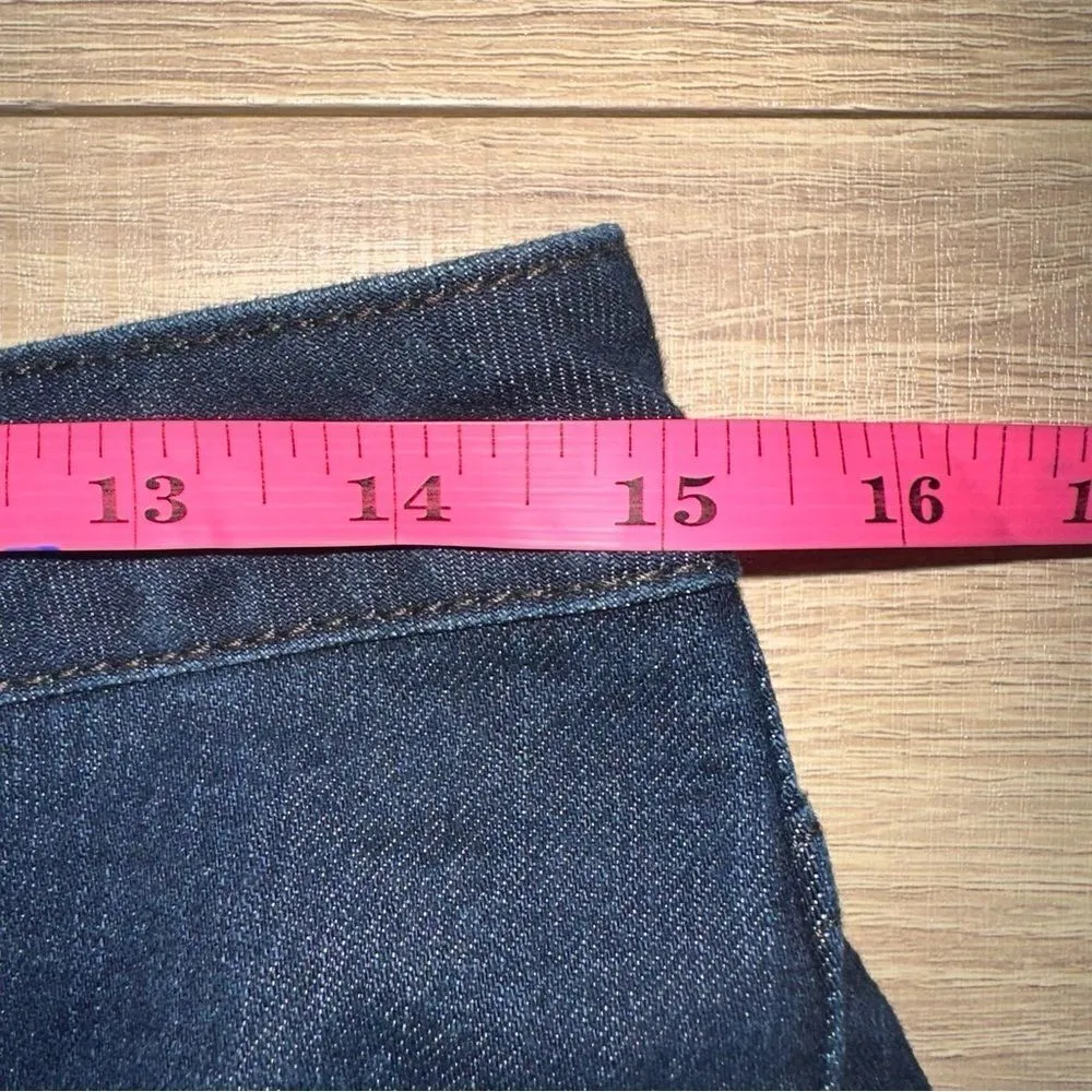 Jag‎ Jeans Women's 8 Blue Mid-Rise Straight Leg Stretch Embroidered Denim - Image 11