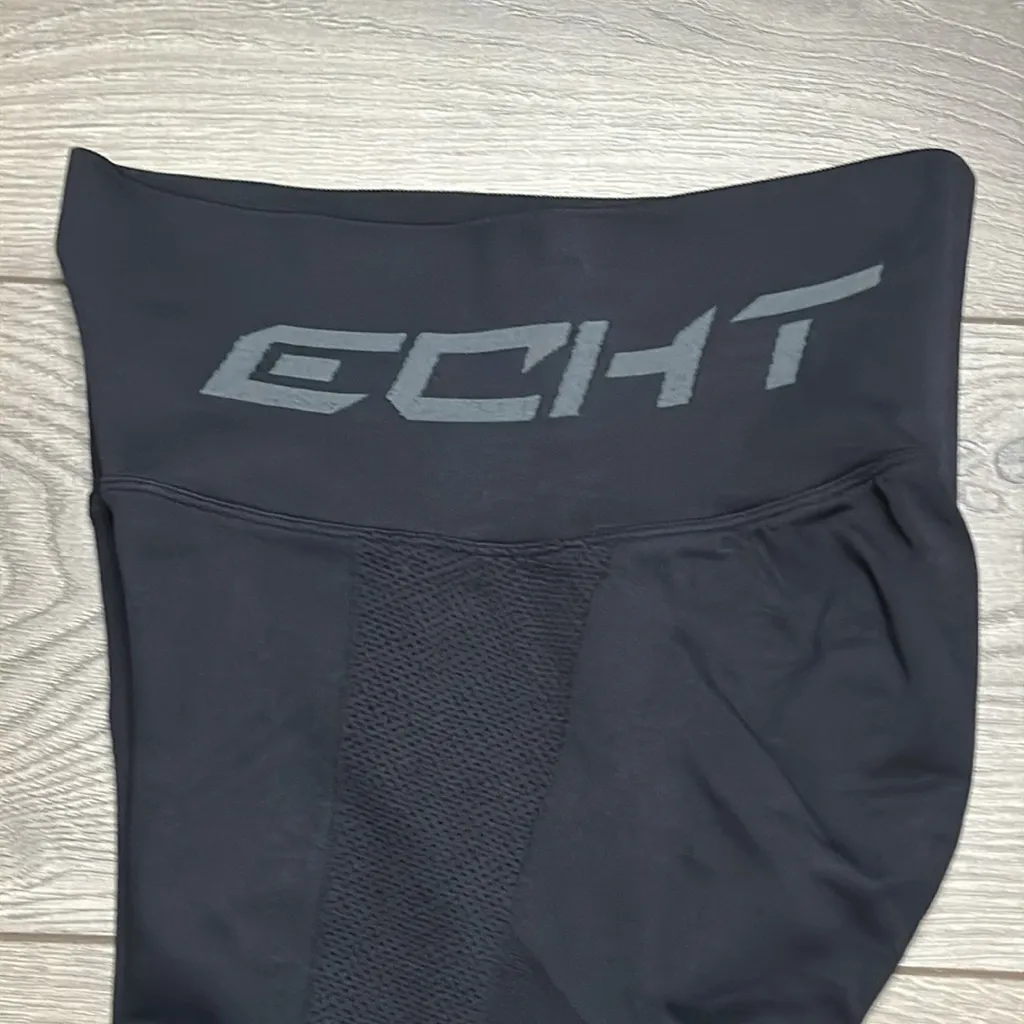 ECHT Arise Scrunch‎ Butt High Rise Compression Shorts Black Size Small - Image 5