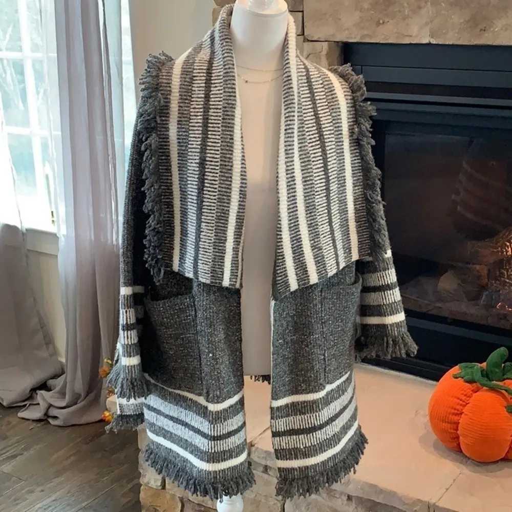 ANTHROPOLOGIE Saturday Sunday Oversized Chunky Knit Kimono Cardigan OS NEW - Image 6