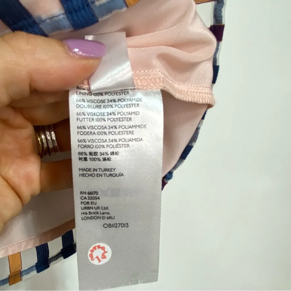 Anthro Maeve Elisabetta Striped Sleeveless Ruffle V Neck Top 2 - Image 6