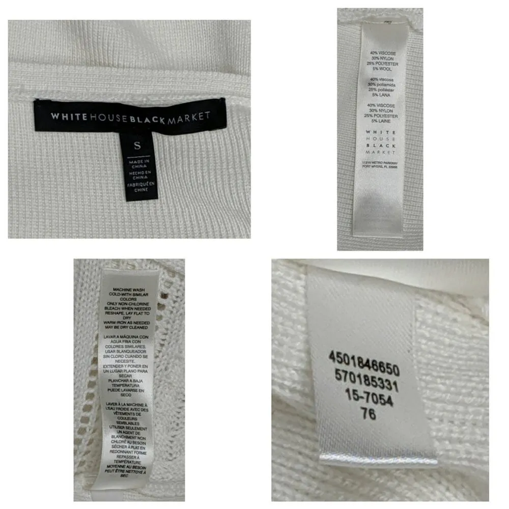 White House Black Market  Stitch-detail Tunic Sweater - Size S - EUC - Image 7