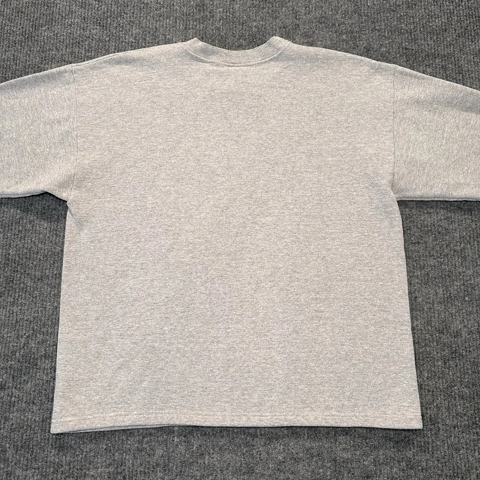 Vintage Tommy Hilfiger Crewneck Heather Gray XL Logo‎ Graphic Long Sleeve 90s - Image 2