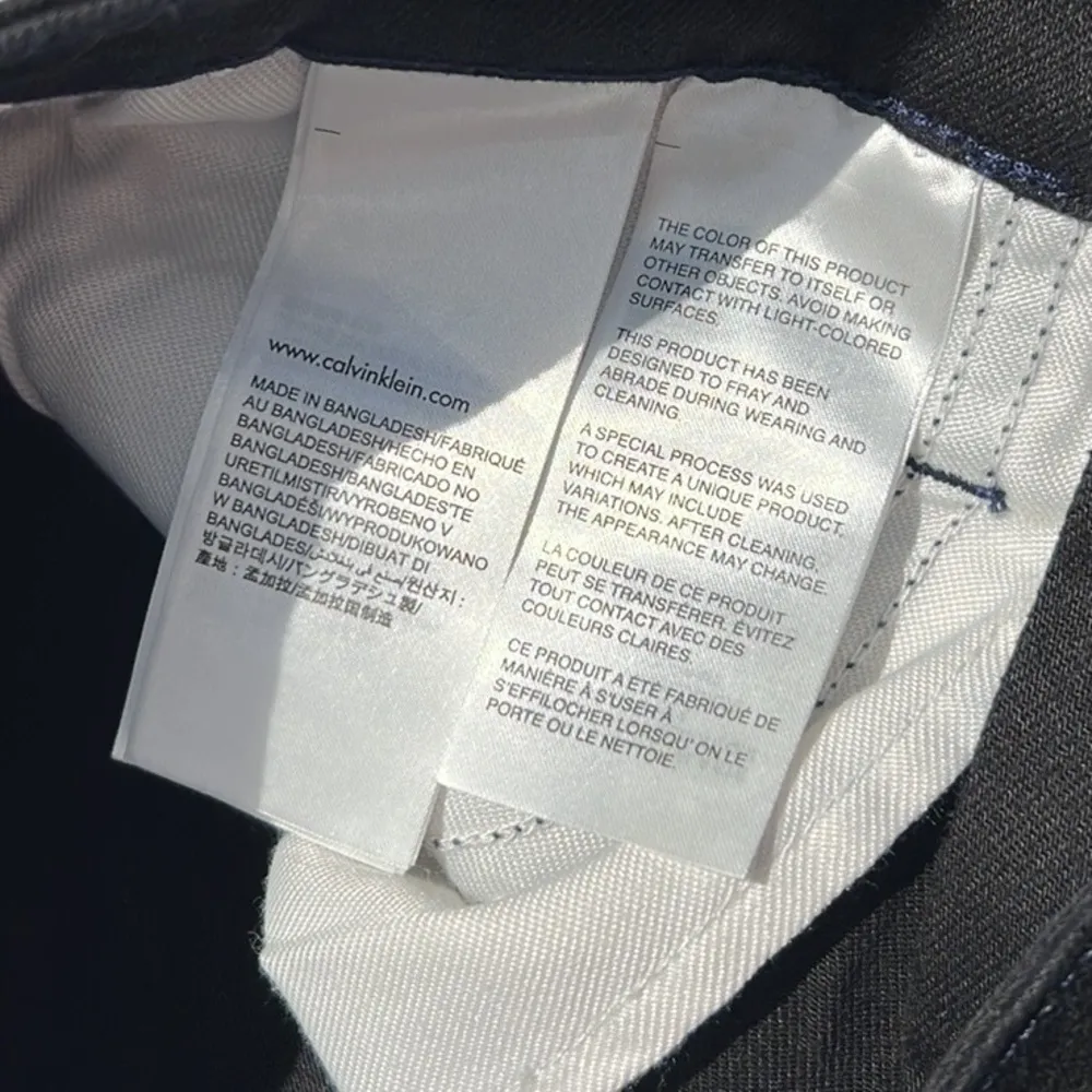 Calvin Klein Jeans Mid Rise Skinny Distressed Patch Black Jeans Size 27X30 New - Image 9