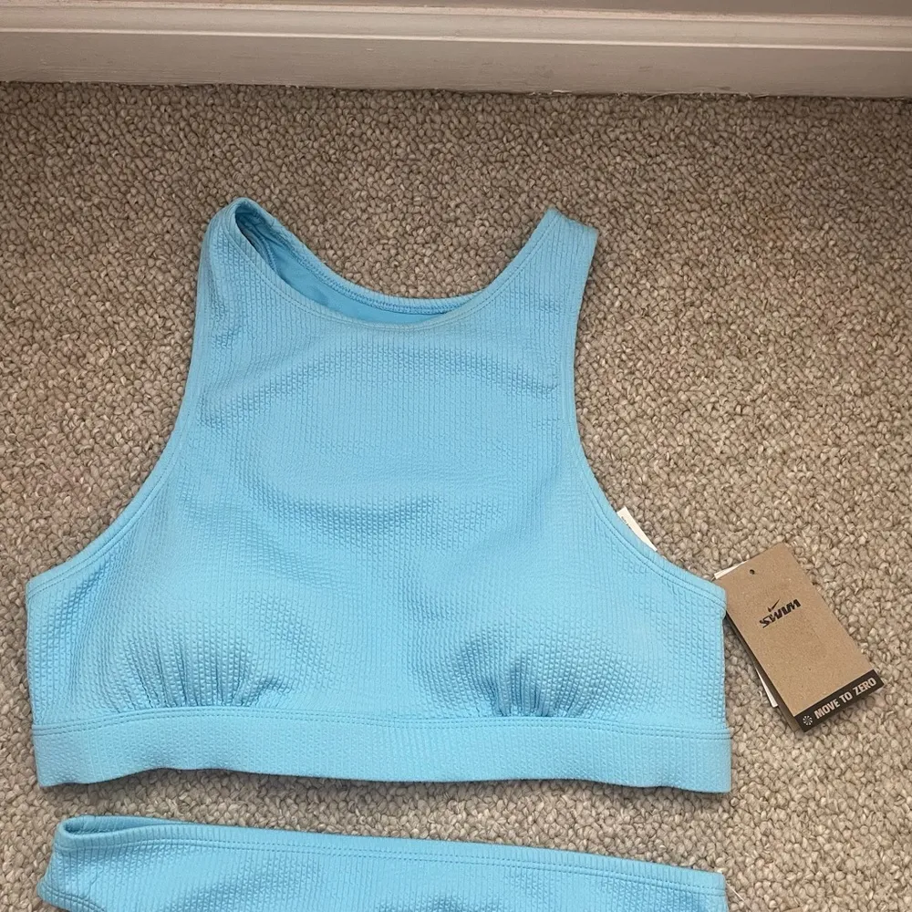 Nike Women’s Swim 2 Piece Light Blue Bikini Matching Swim Set Sz L NWT - Image 2