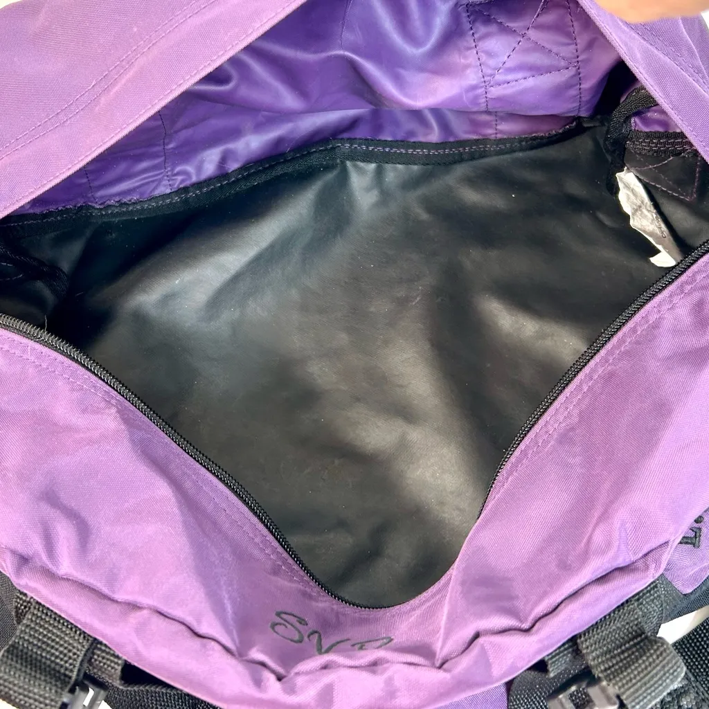 LL BEAN Adventure Duffle Purple Gym Bag, Small Carry - Image 9