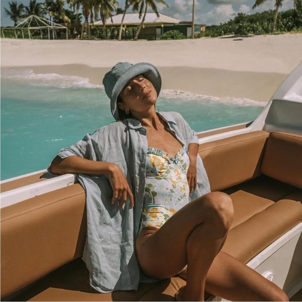 Faithfull The Brand Hilda Floral-Print One-Piece Swimsuit Small Anthropologie - Image 4