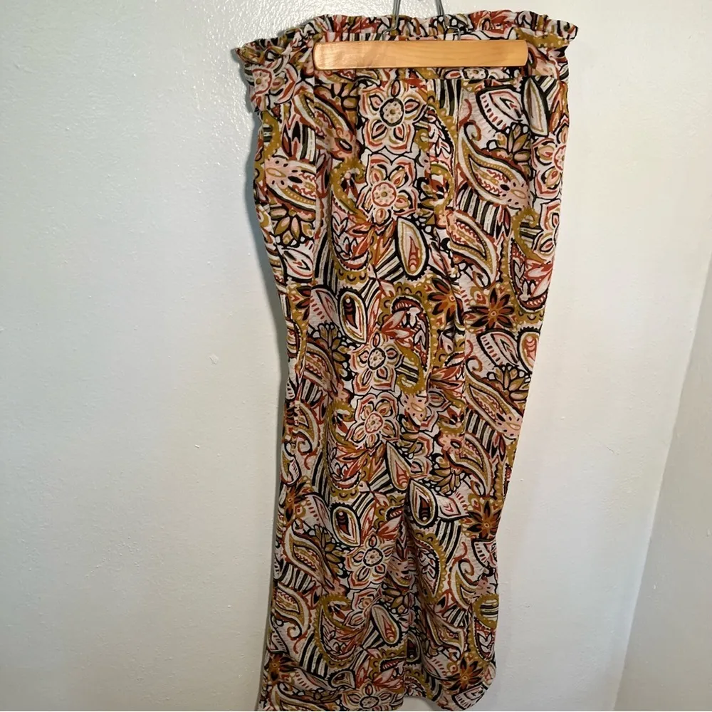 Cato Tropical Tango Palazzo Pant Floral Paisley - Image 7