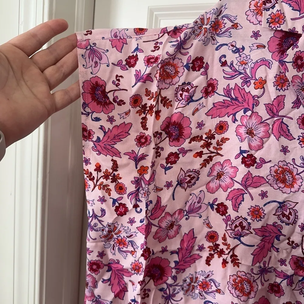 Challis Tie Front Dolman Top size 1X - Image 5