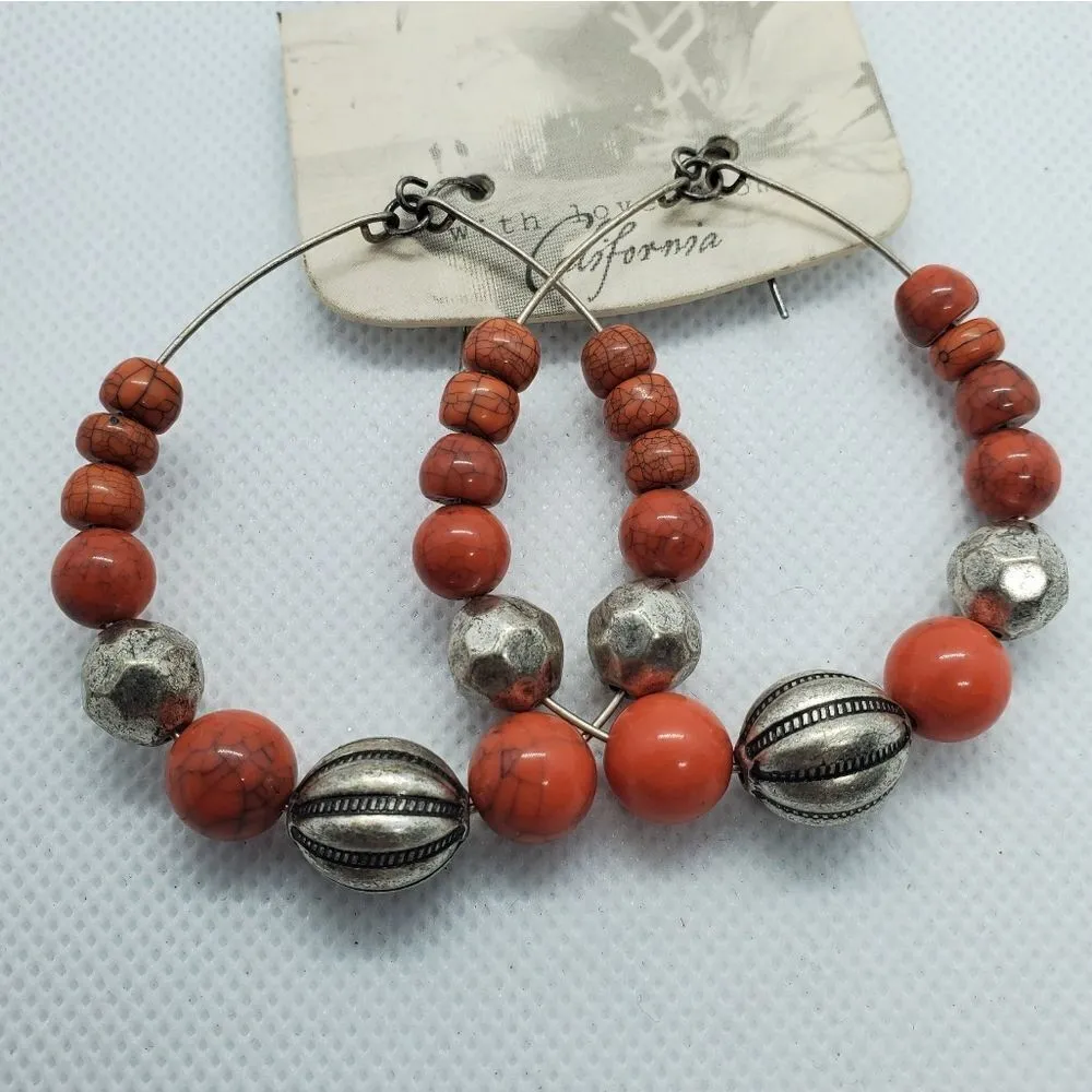 NWT With Love From California Dangling Earrings Silver - Image 2