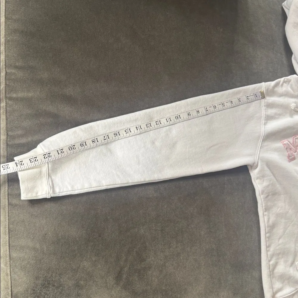 Women’s White Embroidered MIAMI College Hoodie Size L NEW - Image 11