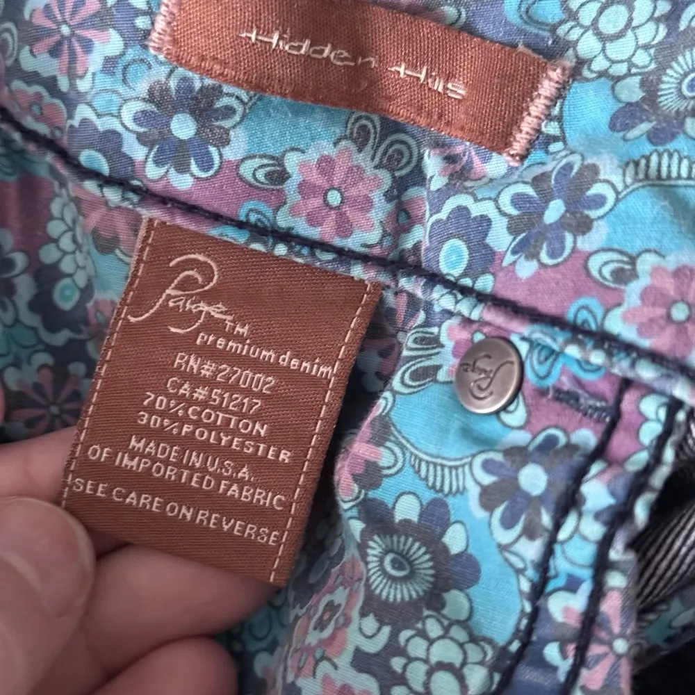 Paige Hidden Hills Bootcut Dark Wash Jeans Womens Size 29 - Image 6