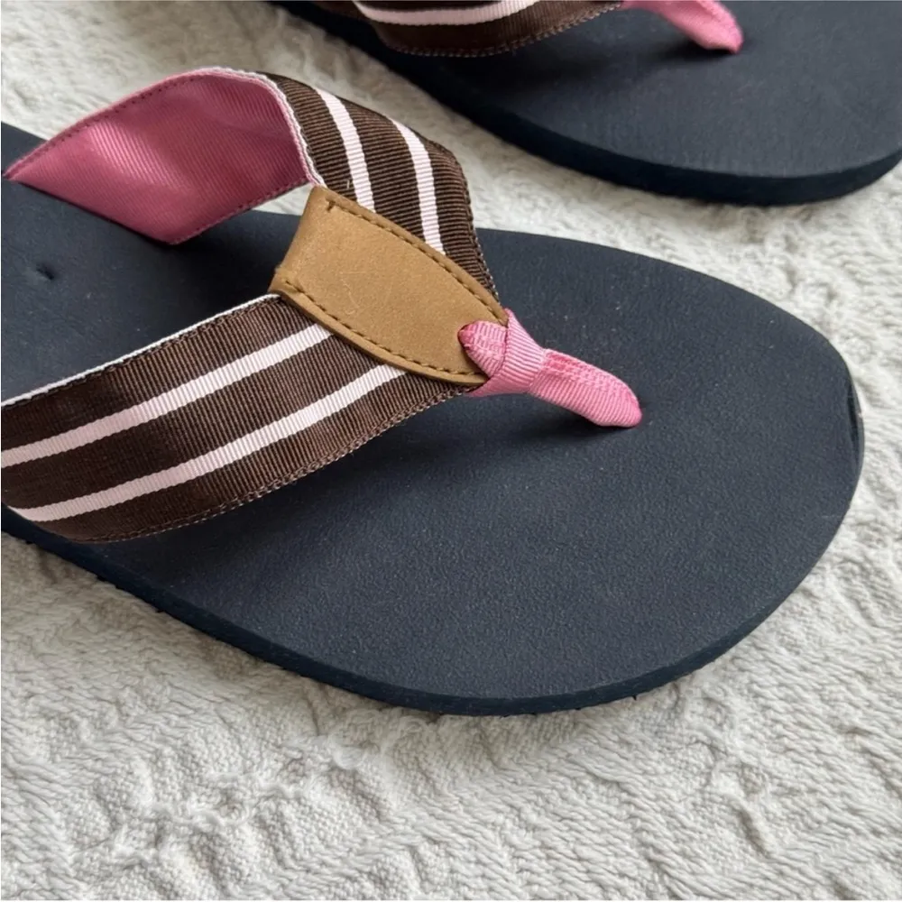 J. Crew Pink and Brown Sandals Casual Summer Style - Image 5