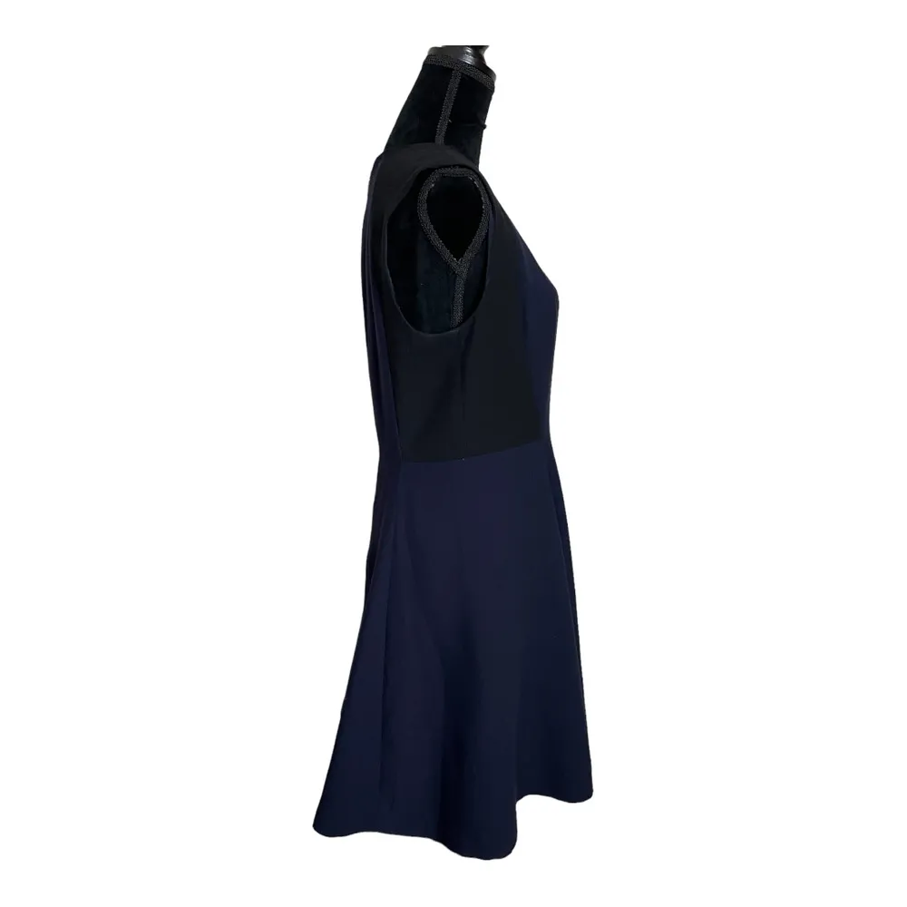 Rebecca Taylor Colorblock Blue Black Sheath Dress - Image 2