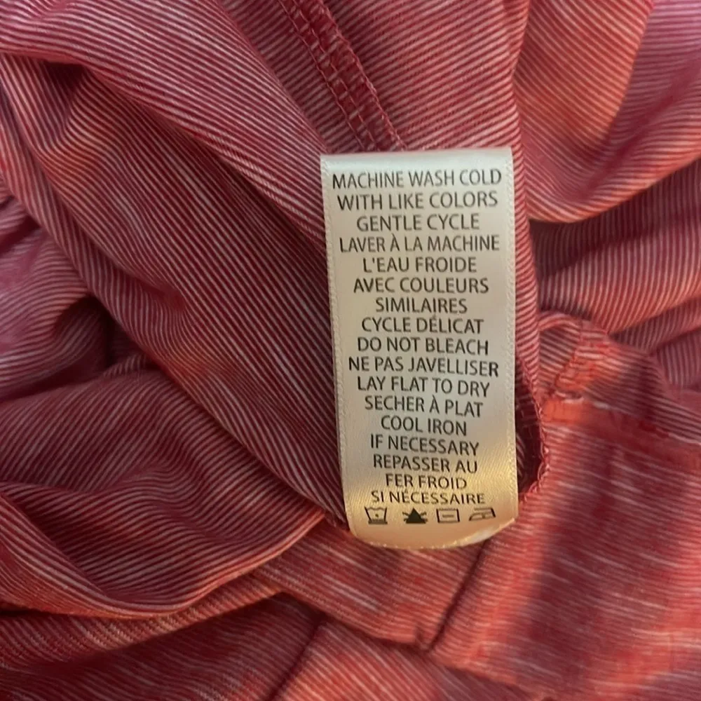 Max Studio Maxi Sleeveless Dress Red Marble Ruffle Bodice Women’s Size Small - Image 10