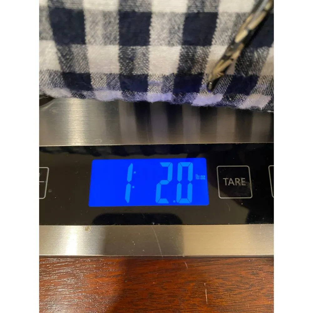 American Eagle Women's Dress S Gingham Check Sleeveless Navy White Cotton Linen - Image 8