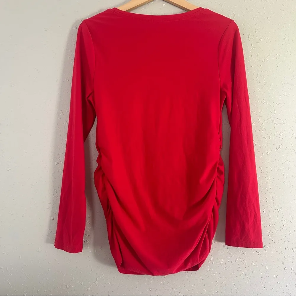 Time and Tru Maternity Pink Fitted Long Sleeve T - Image 4