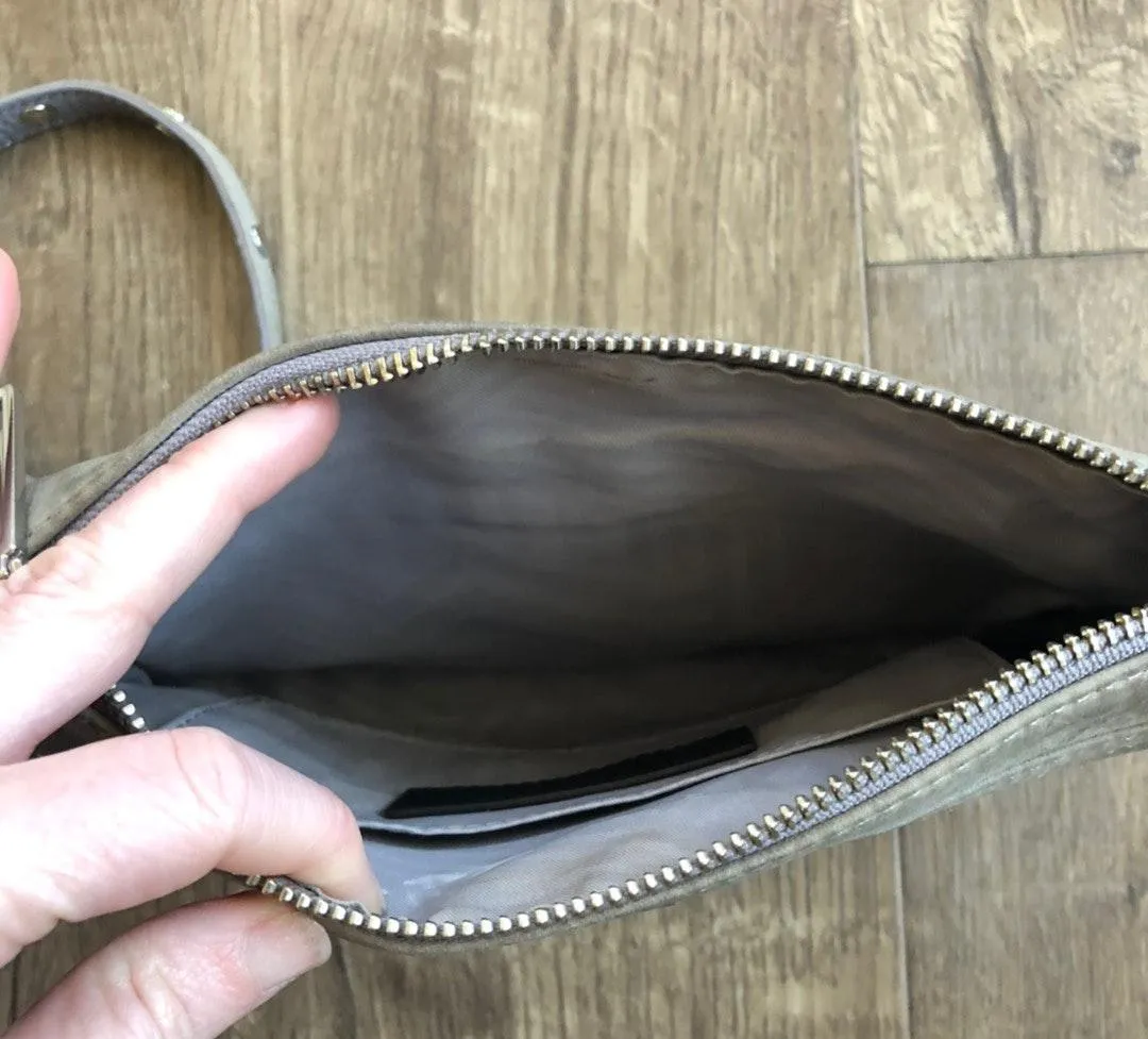 Rebecca Minkoff Mini MAC Grey Suede Crossbody - Image 10