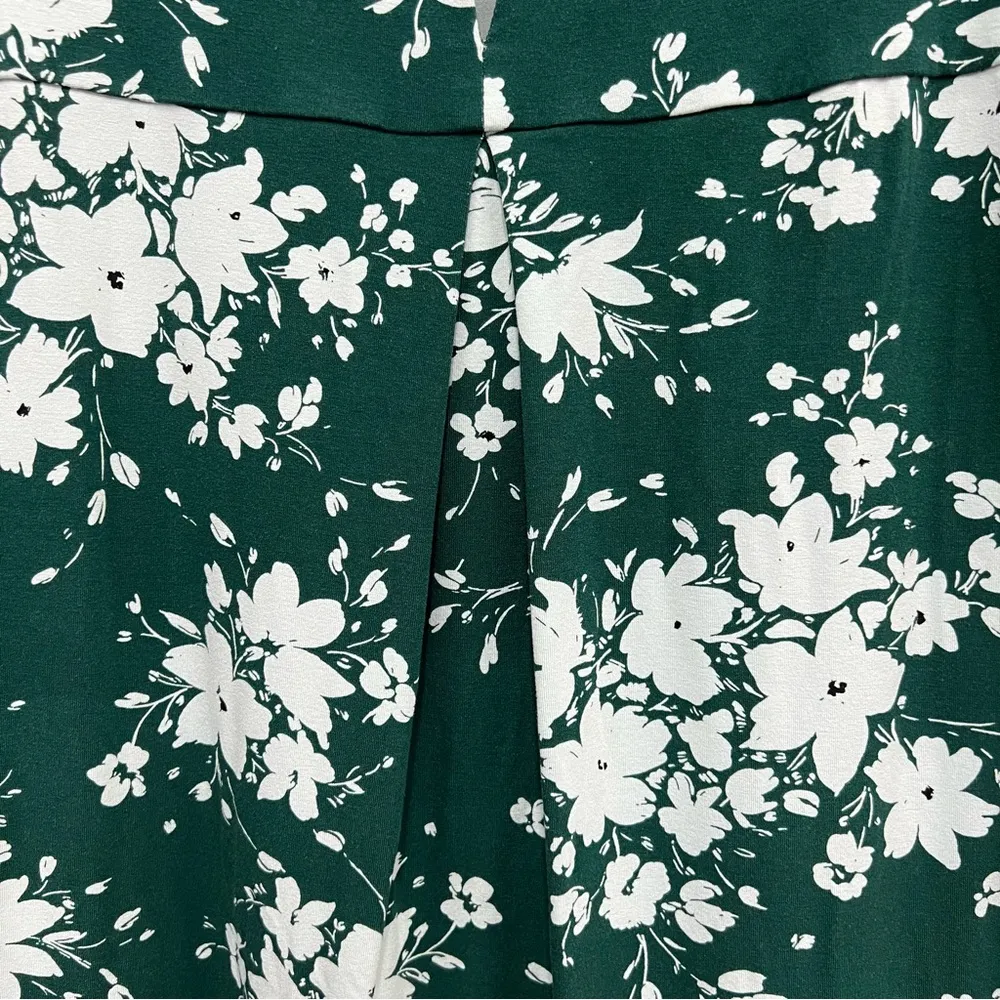 J.Jill Wearever Collection Floral Green T.Shirt Dress large Petite - Image 4