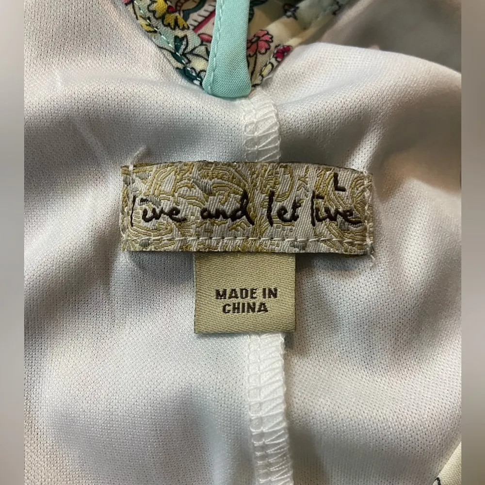 Live and Let Live Womens Large Sleeveless  Boho Dress Chiffon Paisley - Image 4