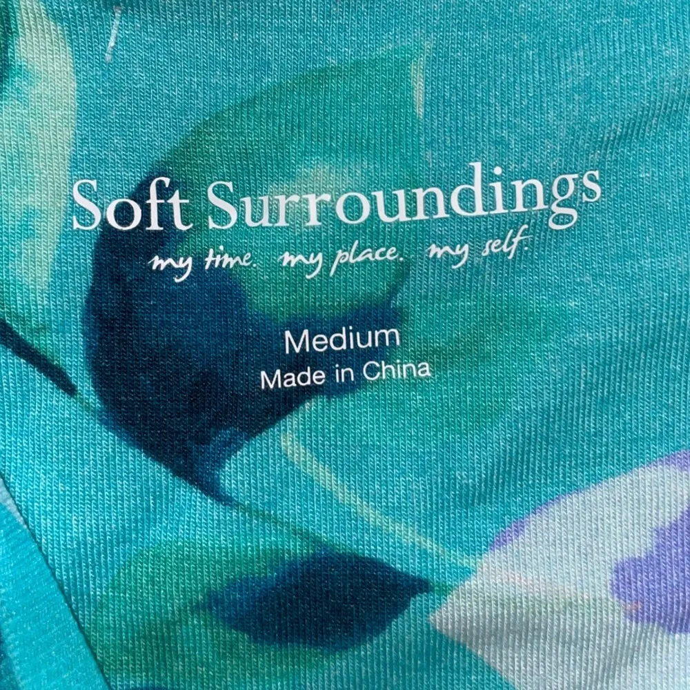 SOFT SURROUNDINGS Saviormidi  Dress‎ in Lilac Amaryllis Floral Size M - Image 3