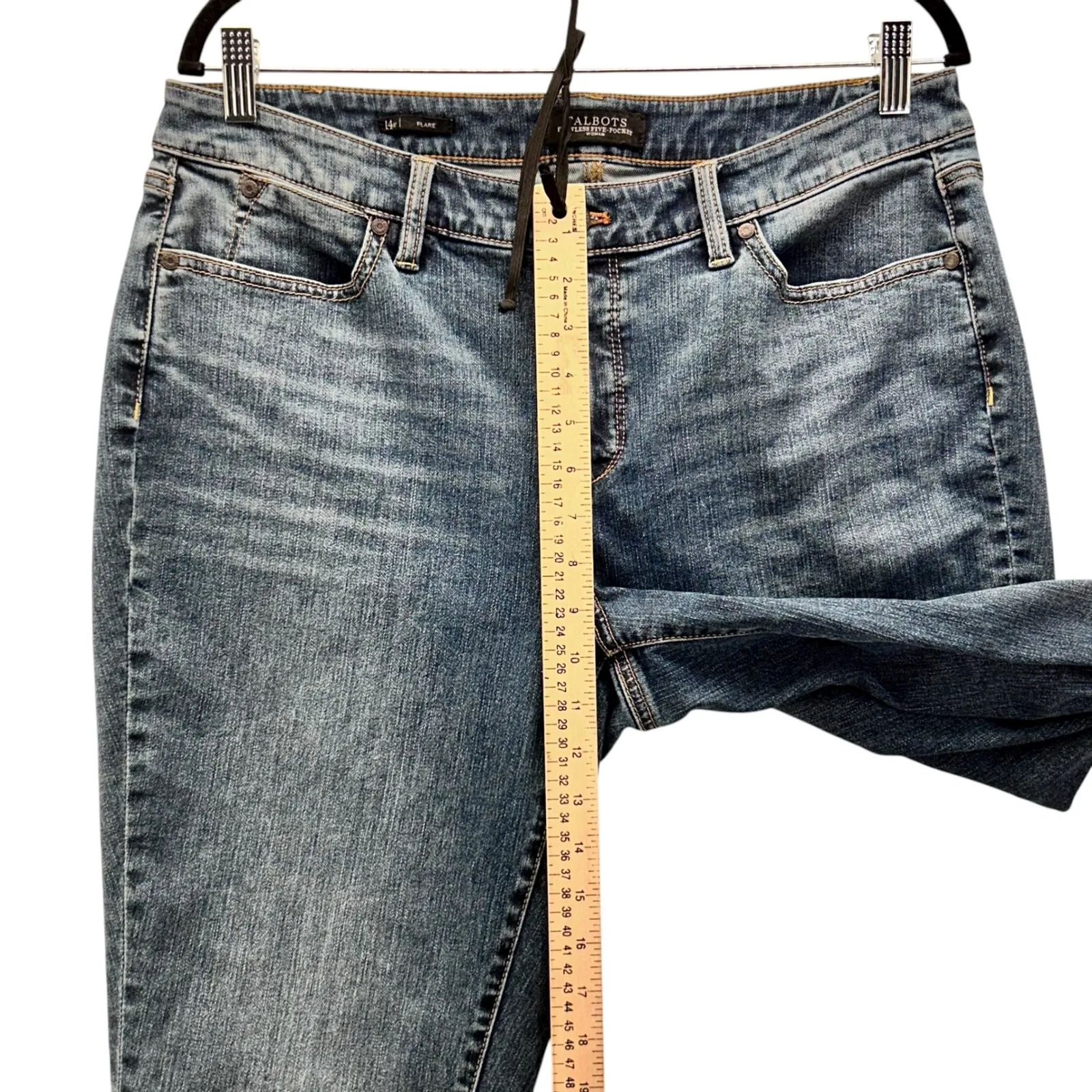 Talbots Bootcut Flare Jeans‎ Blue 14W - Image 13