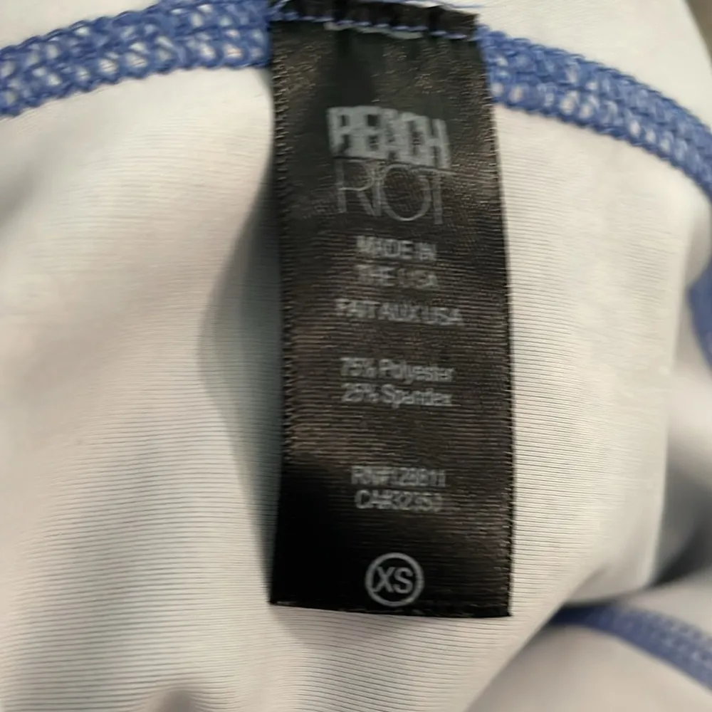 Beach Riot Jordan Floral Lavender Unitard Workout Romper Onesie XS - Image 5