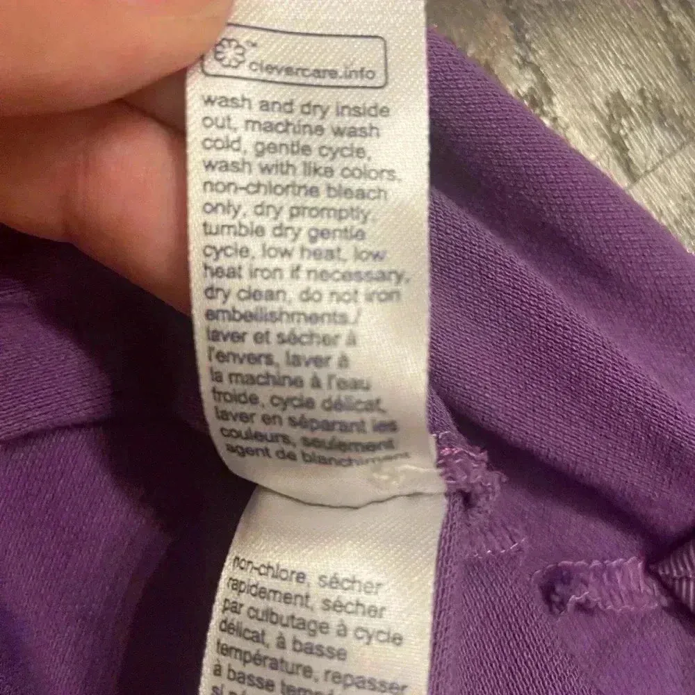 Tommy Hilfiger Women M Slim Fit Stretch Pride Flag Polo Short‎ Sleeve Purple Y2K - Image 10