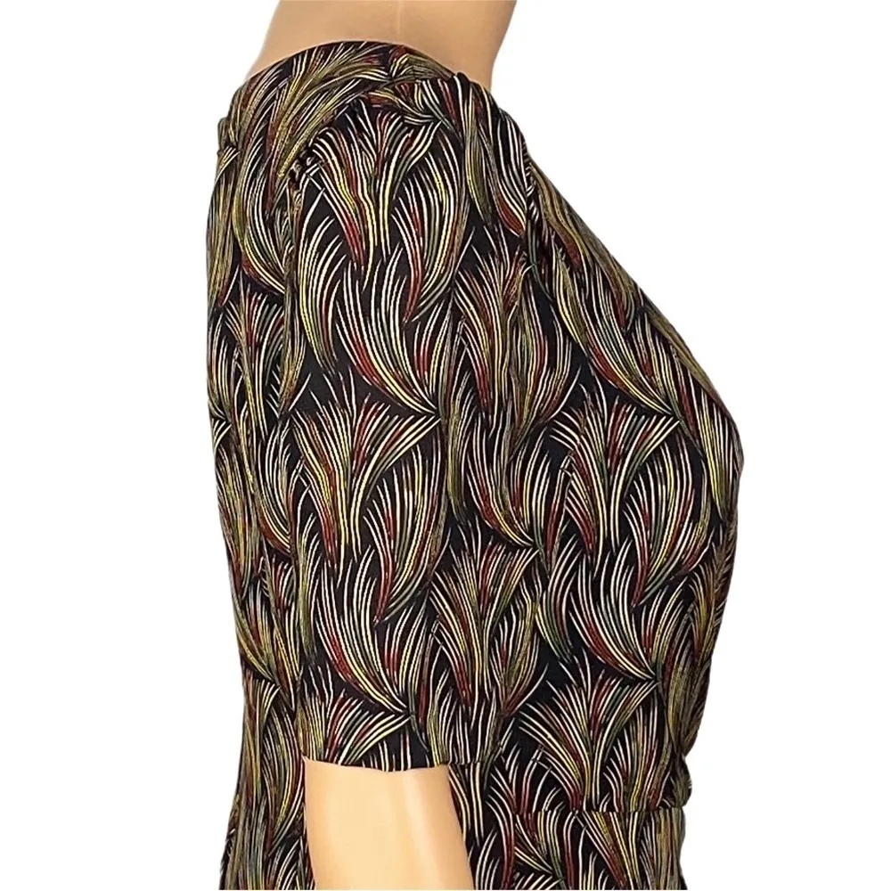 MOULINETTE SOEURS/ANTHROPOLOGIE “Silk Feather Dress” in 100% Silk. Size 6. EUC - Image 7