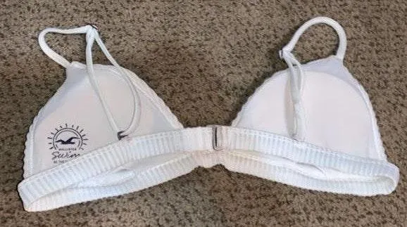 Hollister New White Bikini Top - Image 2