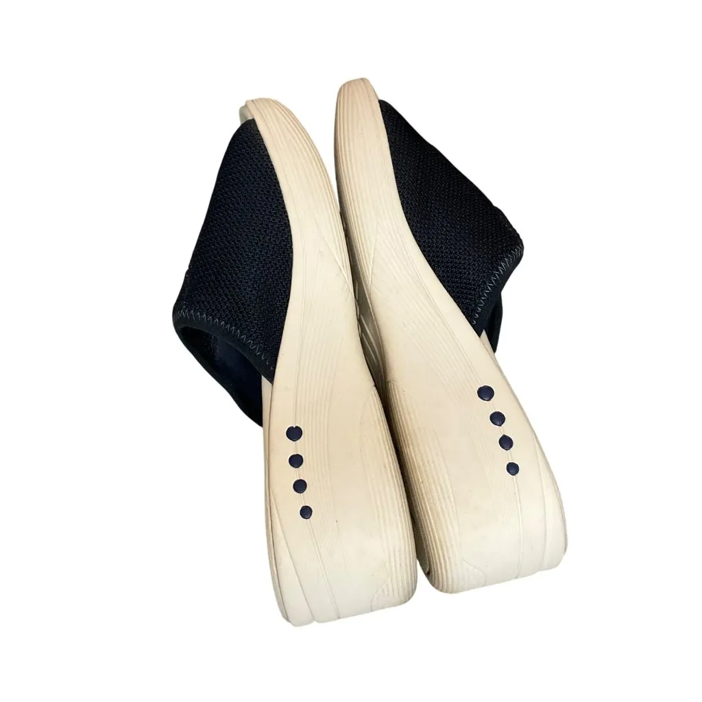 Easy spirit Womens Navy Blue Open-Toe Slip-On Wedge Sandals Size 8M - Image 4