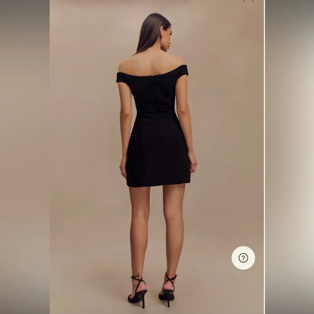 MESHKI Cassidy Crepe Off Shoulder Mini Dress - Image 2