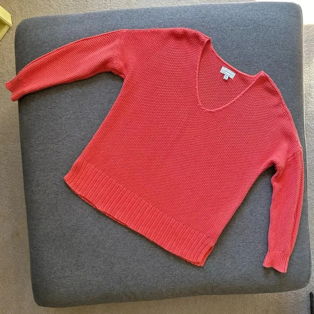 Lucky Brand Pink Long Sleeve Sweater Small - Image 7