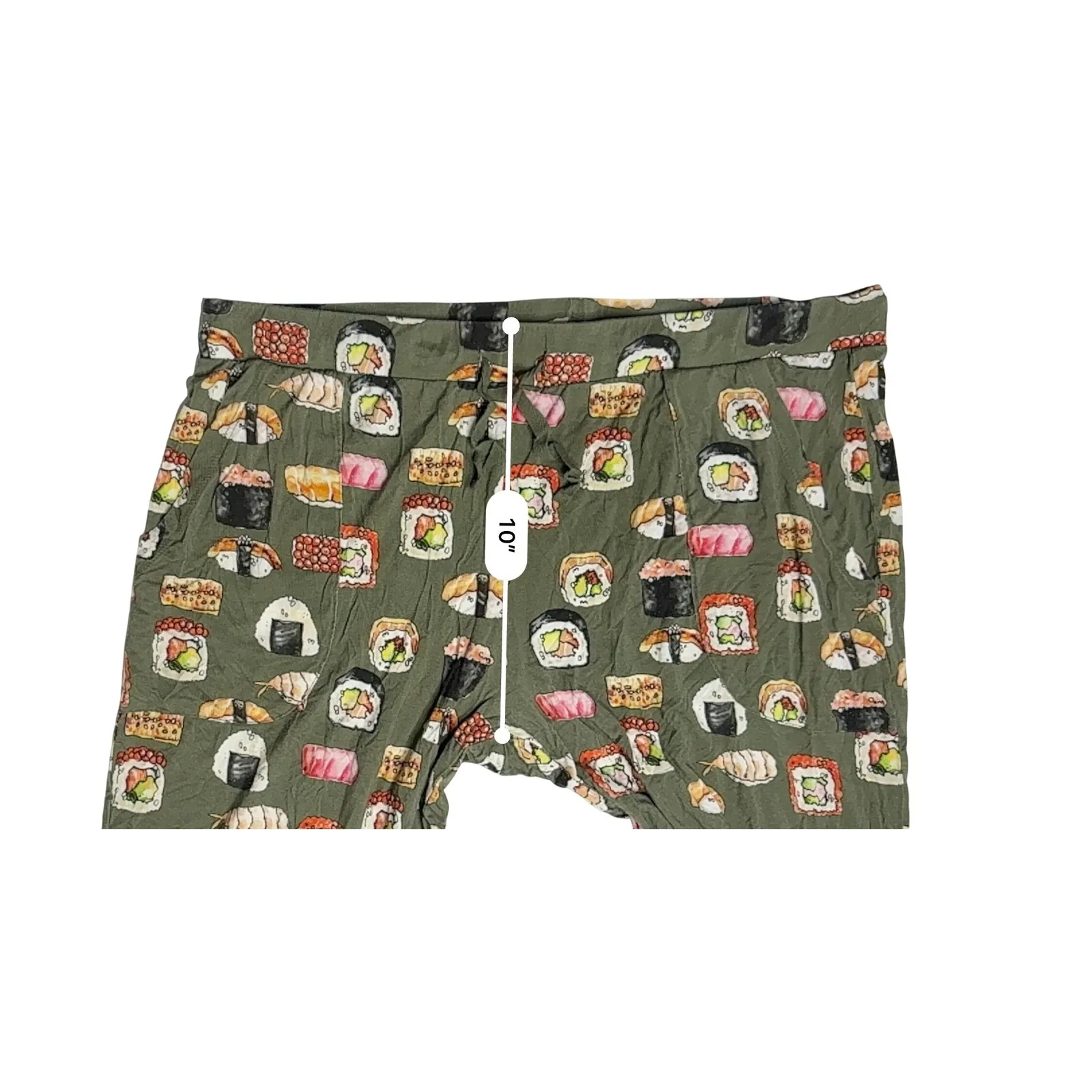 Posh Peanut Bamboo Sashimi Henley Jogger Pajama Set 2XL Whimsigoth Green Foodie Size XXL - Image 7