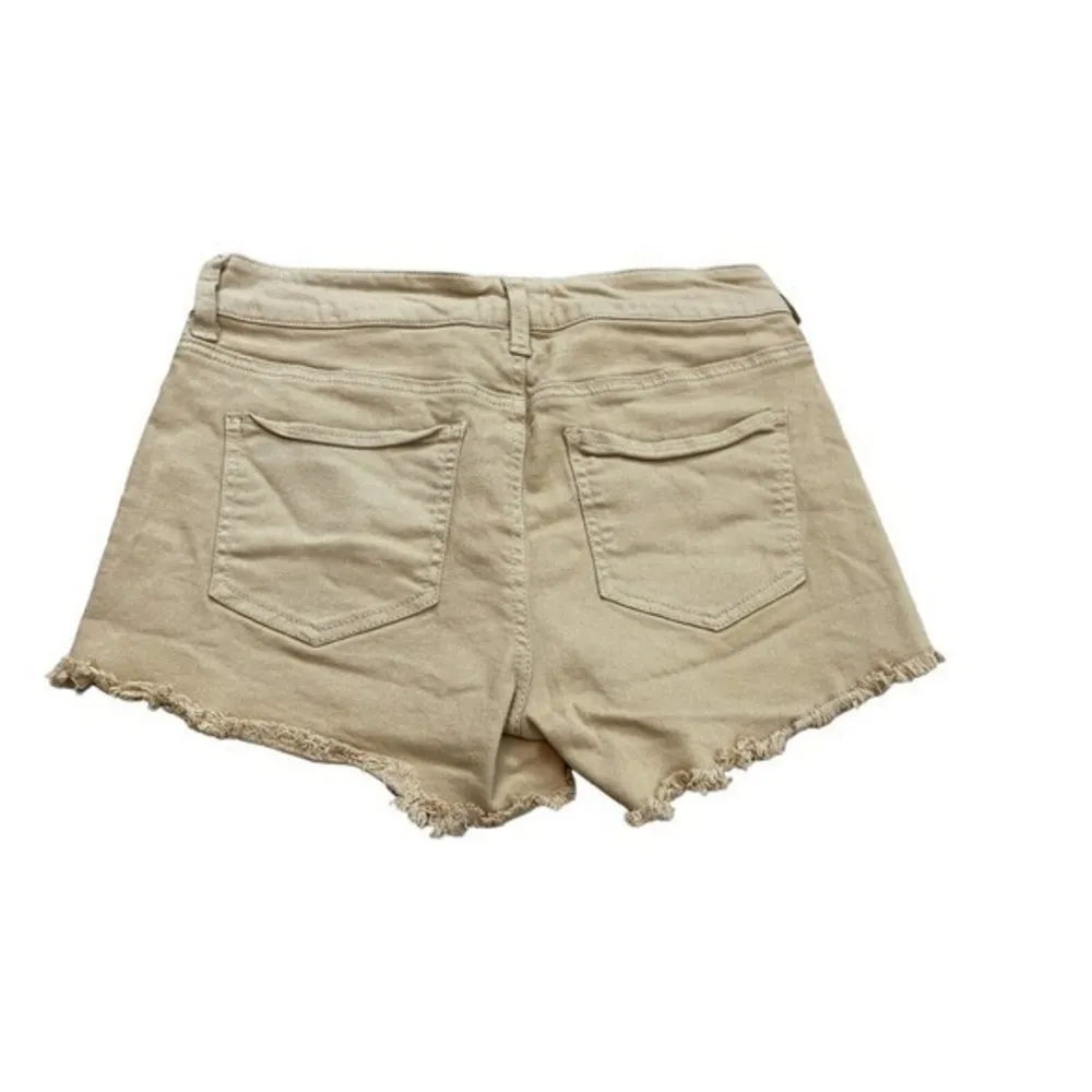 Altar'd State Cut Off Button Fly Jean Shorts Womens Size 27/5 Mustard Wash Denim - Image 2