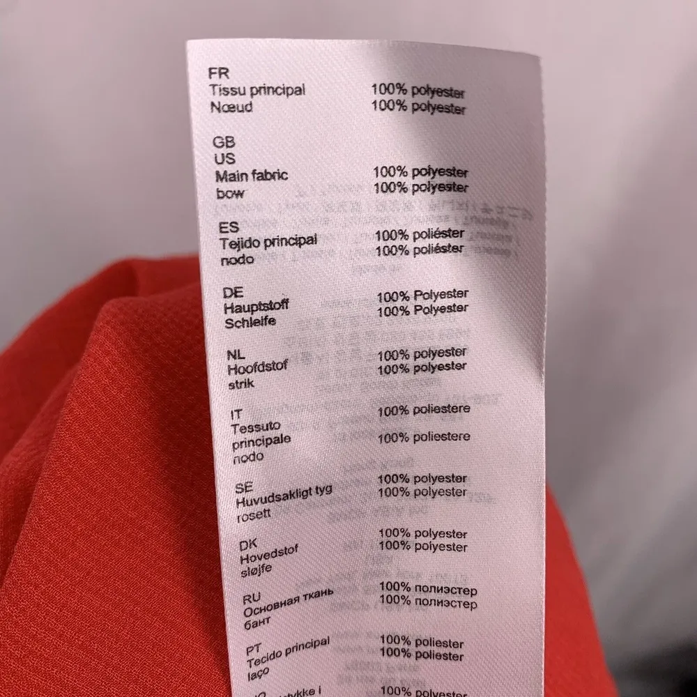 Maje Top Red Lierro Ruffle Overlay Lightweight Tie Back Silky Chic New 3/Large - Image 8